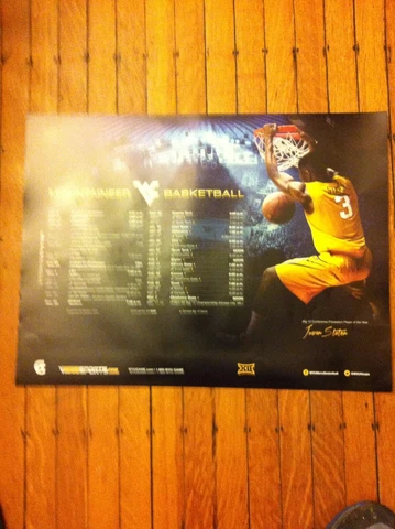2014-15 West Virginia Mountaineers Basketball Schedule Poster Cover