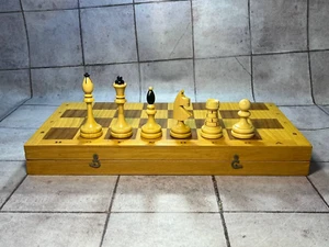 Chess set Chess vintage Wood chess set Chess pieces Heavy new chess Czech chess - Picture 1 of 10