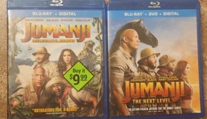 Blu Ray Lot Jumanji Welcome To The Jungle Jumanji The Next Level - Picture 1 of 7