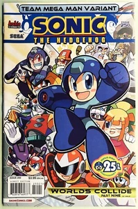 SONIC HEDGEHOG Comic Book #250 Variant TEAM MEGA MAN WORLDS COLLIDE PT9 Bag ~NEU - Bild 1 von 3