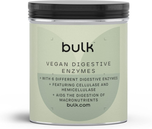 Bulk Vegan Digestive Enzyme Capsules, Pack of 60, Packaging May Vary
