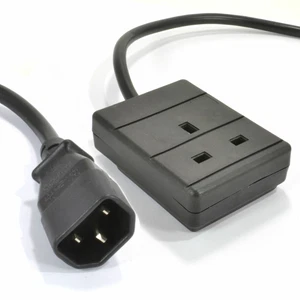 3M IEC C14 Pour 1 Voie Gang UK Mains Prises Câble Asi Power Séparateur [008298] - Afbeelding 1 van 4