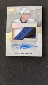 2014-15 UPPER DECK PREMIER JONATHAN DROUIN #122 #ed 22/25 ROOKIE AUTO PATCH - Picture 1 of 1