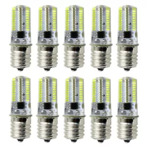 10pcs E17 Intermediate C9 LED Light 80Led Microwave Bulb 110V 120V White Lamp - Picture 1 of 6
