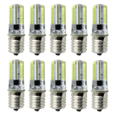 10pcs E17 C9 LED Light bulb 3W 80Led Microwave Bulb 110V 120V White 6500K Lamp H - Image 1 of 4