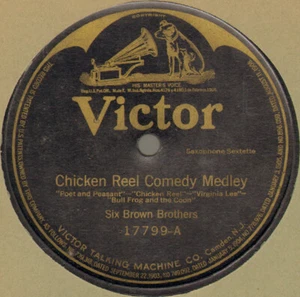 Six Brown Brothers / Fred Van Eps Trio - Chicken Reel Comedy Medley / I Wonder W - Picture 1 of 2