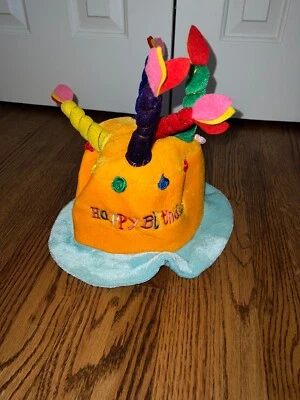 Happy Birthday Novelty Birthday Cake Celebration Hat  - Image 1 of 4