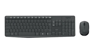 Tastatur-Maus-Set Logitech Desktop MK235 Wireless Schwarz kabellos USB QWERTZ - Bild 1 von 7