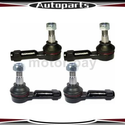 Extremo de barra de amarre interior exterior 4 piezas para Nissan Frontier 2001 2002 2003 2004 1999 1998 Foto 1 de 3