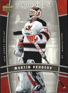 2006-07 Upper Deck Trilogy Devils Hockey Card #58 Martin Brodeur