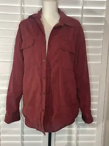 Northwest Territory Shirt Jacket Shacket Men's Heavy Sherpa Lined Microfiber SM - Picture 1 of 6