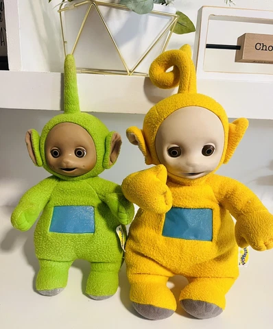 1998 Playskool TELETUBBIES - 16" Laa Laa And 13” Dipsy Plush Read Description! Cover