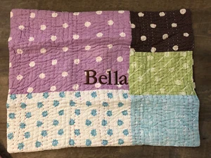 Pottery Barn Kids Sophie Quilted Polka Dot Standard Pillow Sham Cover Bella - Picture 1 of 2