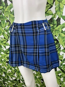 Justice Mini Skirt Skort Girl's Size 12 School Girl Y2K Style Plaid - Picture 1 of 9