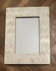 Picture Frame Handcrafted Zig Zag Design Creams Tans 4x6in Photo 