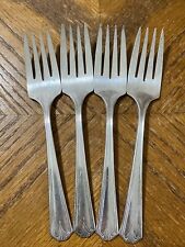 SL & GH Rogers VIKING Silverplate Salad Forks 6 1/8" Lot of 4