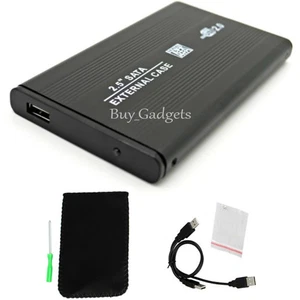 BLACK 2.5 SATA to USB HARD DRIVE CADDY HDD CASE ENCLOSURE - Picture 1 of 1
