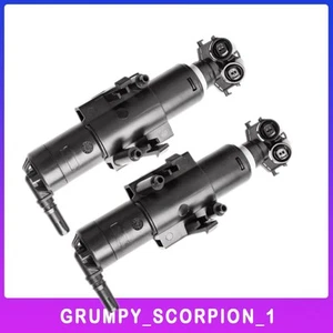 Set of 2 For Kuga 2017-2019 Headlight Washer Spray Nozzle Jet Left Right Black - Picture 1 of 8