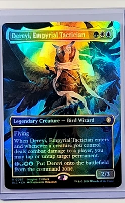 MTG Magic The Gathering BLC Commander Borderless Foil Derevi Empyrial Tactician - Image 1 of 2
