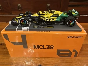 F1 OSCAR PIASTRI MINICHAMPS 2024 McLAREN MCL38 MONACO GP 1:18 SENNA TRIBUTE 2023 - Picture 1 of 5