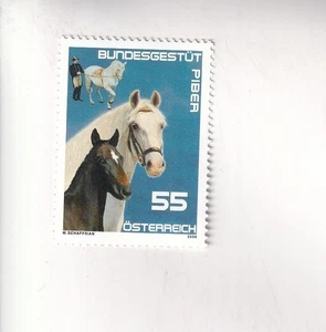 ÖSTERREICH Briefmarke PFERD Pferde Bundesgestütt PIBER Lipizzaner Postfrisch - Imagen 1 de 1