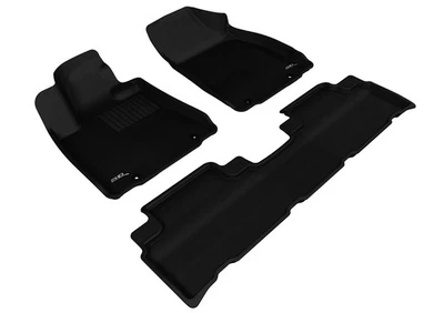 Floor Mats Custom Liners Kagu Black 1st & 2nd Row fits 13-15 Lexus RX350/RX450h Foto 1 de 4
