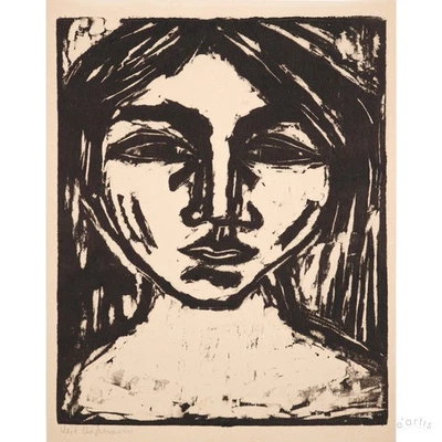 VEIT HOFMANN HOLZSCHNITT EXPRESSIV ZIGEUNERJUNGE 1974 SIGNIERT DRESDEN VP: 120€* - Bild 1 von 4