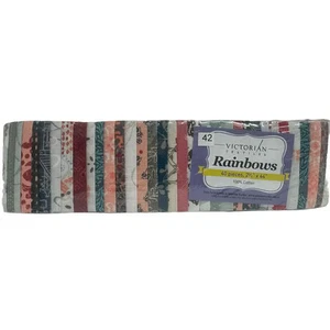 Rainbows 40 x 2 1/2" Strips 44" Long by Victorian Textiles (#42) - Picture 1 of 2
