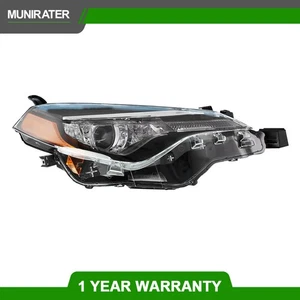 For Toyota Corolla L LE Eco 2017-2019 Headlight Headlamps Right Halogen Clear RH - Picture 1 of 12