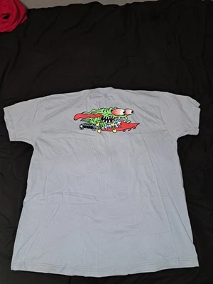 Santa Cruz Keith Meek SLASHER Skateboard T Shirt Baby Blue Size XXL - Image 1 of 4