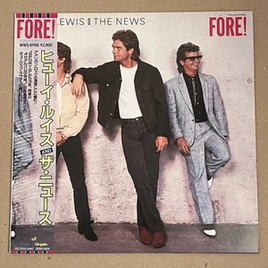 HUEY LEWIS & THE NEWS -FORE! -CHRYSALIS WWS91190 Japan OBI VINYL LP /very good - Picture 1 of 5