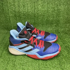 Adidas Harden Stepback Basketball Shoes Sz 8 Blue / Red Excel - Cond Free Ship - Picture 1 of 8