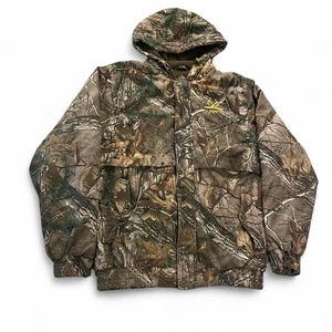 Realtree Camouflage Vintage Hunting Full Zip Up Insulated Hooded Jacket Size M - Picture 1 of 8