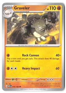 Graveler 075/165 SV: Scarlet & Violet 151 NM - Picture 1 of 2