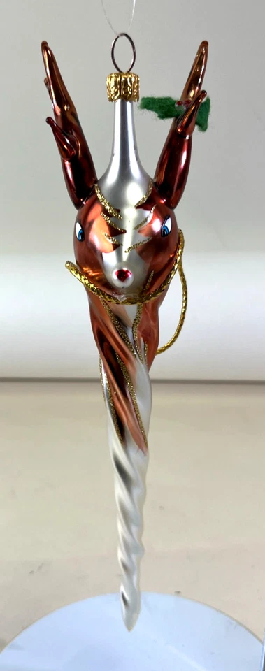 De Colección Christopher Radko Deercicle Reno 94-291-0 Icicle Navidad Adorno DS51 Foto 1 de 4