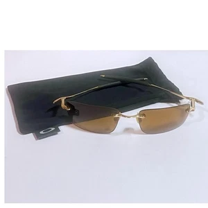 Original Vintage OAKLEY WHY 8 Gold & Bronze Metall randlos Herren 75-557 Sonnenbrille - Bild 1 von 23