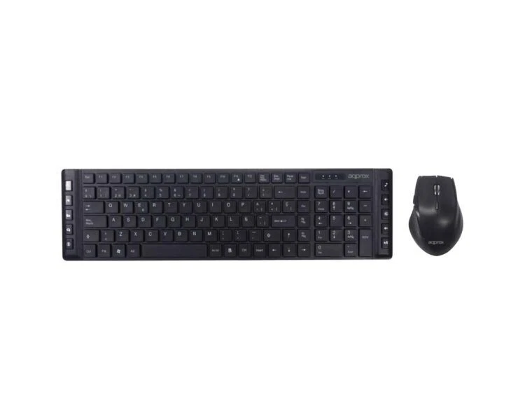 TECLADO WIRELESS + RATON OPTICO MX430 NEGRO APPROX  INALAMBRICO/ 105 TECLAS - Imagen 1 de 1