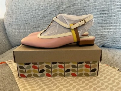 Orla Kiely Clarks, Barbara shoes in Pink, in UK size 6, EUR 39, Perfect And New - Image 1 of 4