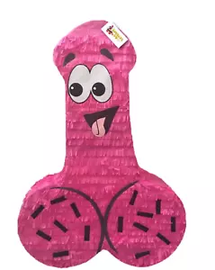 Pecker Pinata 20" Tall Pink Color Bachelor Bachelorette Party Favors Gag Gifts - Picture 1 of 1