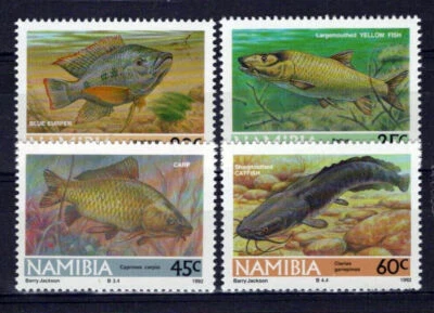 Namibia SWA 710-713 MNH peces de agua dulce naturaleza ZAYIX 0424S0148M Foto 1 de 3