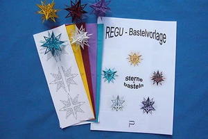 + BASTEL - VORLAGEN - SET " Sterne basteln " Nr.000A von REGU - Laubsägevorlagen - Bild 1 von 1