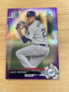 2017 1st Bowman Chrome /250 Purple James Marinan Baseball Card BDC-169 Dodgers - Picture 1 of 2