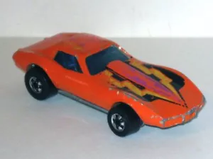 Corvetta arancione Hot Wheels vintage 1975 STINGRAY! (Hong Kong) - Foto 1 di 3