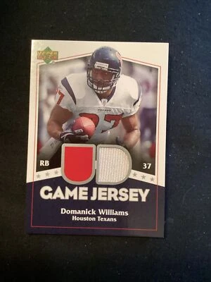 Camiseta deportiva Upper Deck UD Game 2007 Domanick Williams #UDGJ-DW Texans.           JT30 Foto 1 de 2