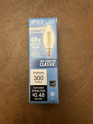 TCP LED 40w Bulb Soft White Dimmable 300 Brightness NEW - Image 1 of 4