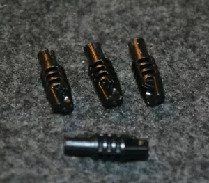 (4) 1x2 Black Stud & Tab Mechanical Arm Technic Connector End Brick ~ NEW Lego - Picture 1 of 1