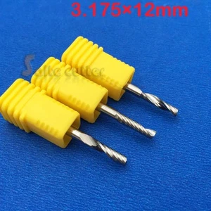 5 piezas Molino de plástico PVC una flauta espiral CNC brocas de enrutador 1/8"" 3.175 mm 12 mm - Imagen 1 de 1