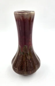 Hosley Potteries ART POTTERY Drip Glaze Vase DRIP GLAZE W SPECKLES UNIQUE!! - Picture 1 of 3