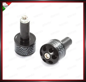COPPIA CONTRAPPESI MANUBRIO 13MM NERO MOTO SCOOTER STABILIZZATORI UNIVERSALI - Bild 1 von 1