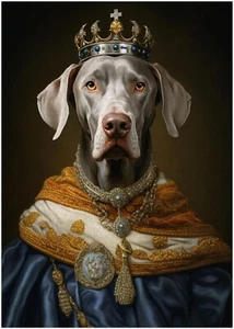 Weimaraner Königskönig Puzzle 300/500/1000 Teile - Bild 1 von 3
